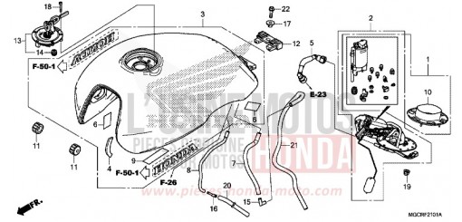 FUEL TANK/FUEL PUMP (CB1100CA/CAD/NA/NAD) CB1100CAJ de 2018